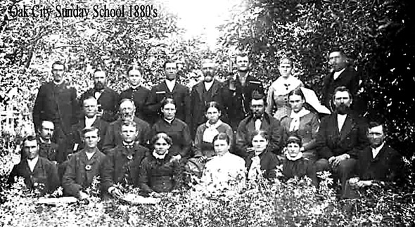 Oak City Sunday School in 1880s
